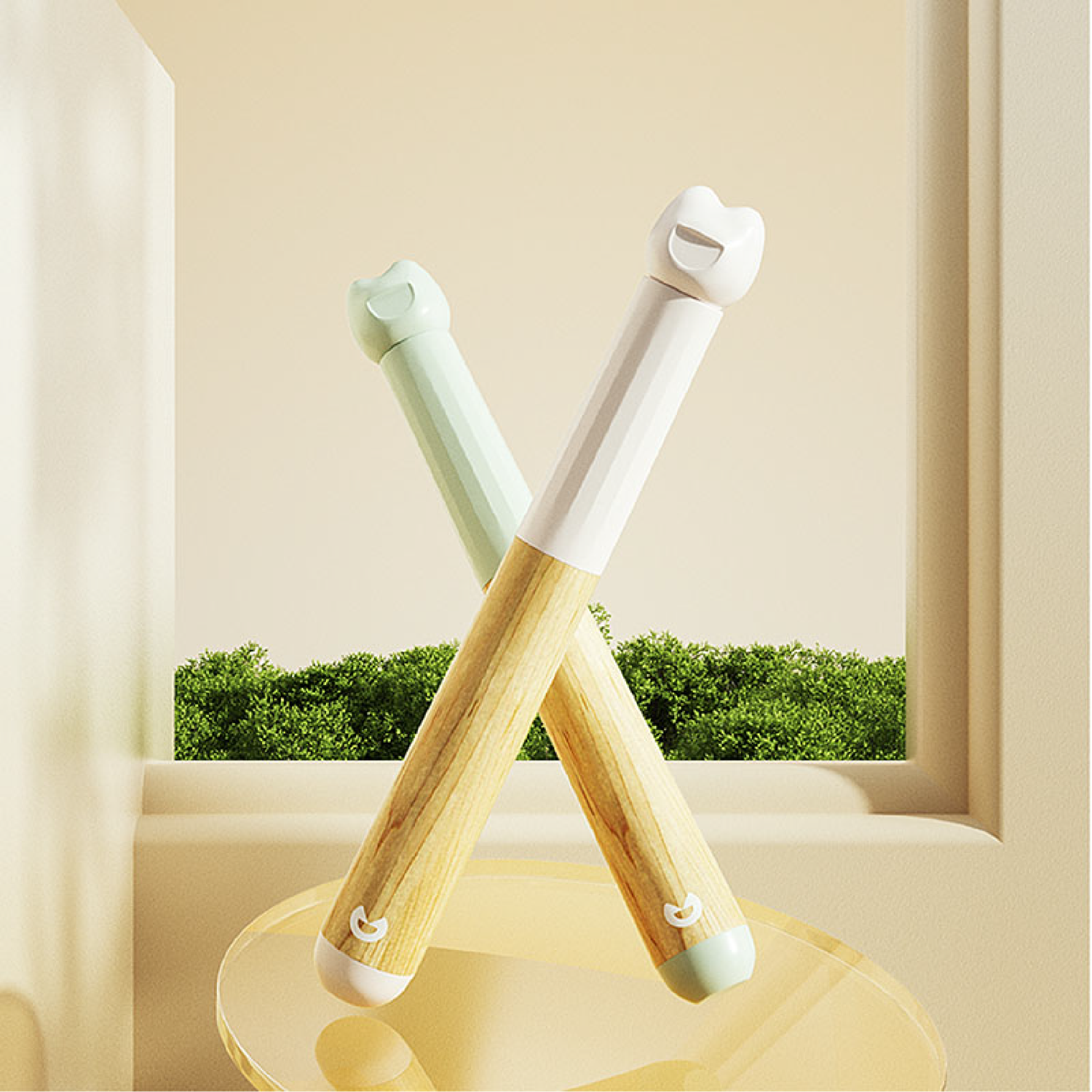 Imported maple telescopic long pole